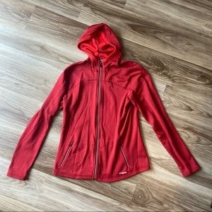 Red Zip Up Patagonia Sweatshirt